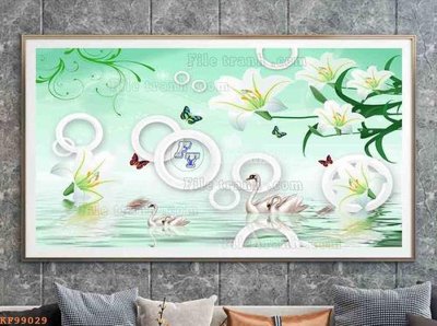 File PSD File tranh hiện đại pha lê gương KF99029 (bản gốc) dễ dàng edit