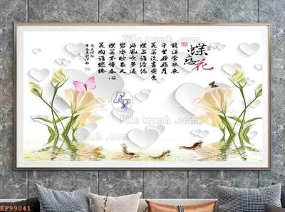 File gốc File tranh hiện đại pha lê gương KF99041 (phong cách) cổ điển