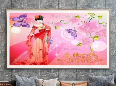 Tải file File tranh hiện đại pha lê gương KF99047 (ảnh gốc) in tranh kính