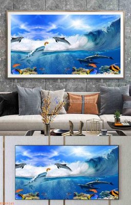 File PSD File tranh hiện đại pha lê gương KF99145 (bản gốc) dễ dàng edit