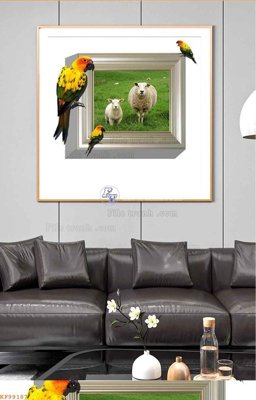 File gốc in ấn File tranh hiện đại pha lê gương KF99187 chất lượng vượt trội