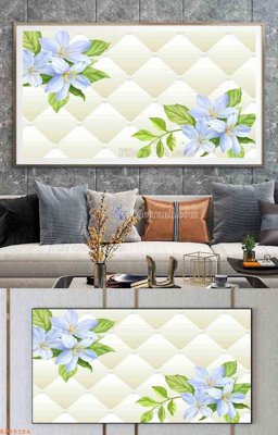 Download file gốc File tranh hiện đại pha lê gương KF99194 (in lụa) tranh 3D