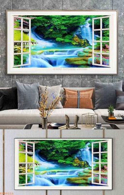 File tranh quảng cáo File tranh hiện đại pha lê gương KF99210 (download file gốc)