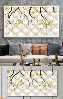 File in ấn File tranh hiện đại pha lê gương KF99218 (bản gốc) chất lượng cao