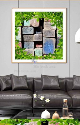 Tải file File tranh hiện đại pha lê gương KF99251 (gốc) làm file thiết kế