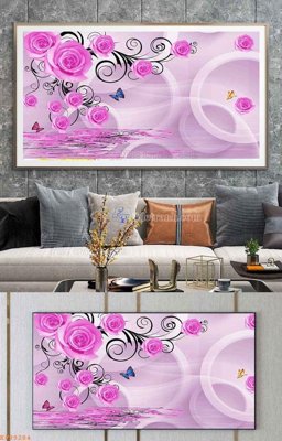 File ảnh gốc File tranh hiện đại pha lê gương KF99284 (chuyên in mica)