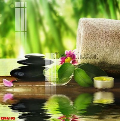 File gốc Tranh trang trí Spa làm đẹp KSPA192 (dành cho trang trí nội thất)