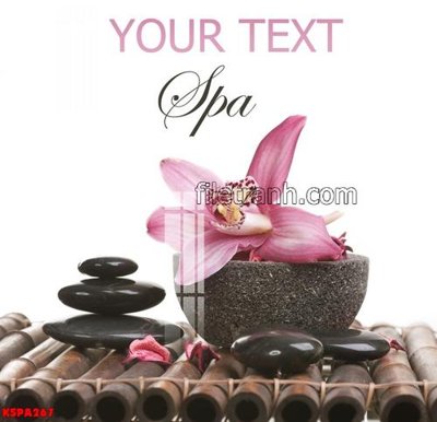 File gốc Tranh trang trí Spa làm đẹp KSPA267 (in mica) làm bảng hiệu