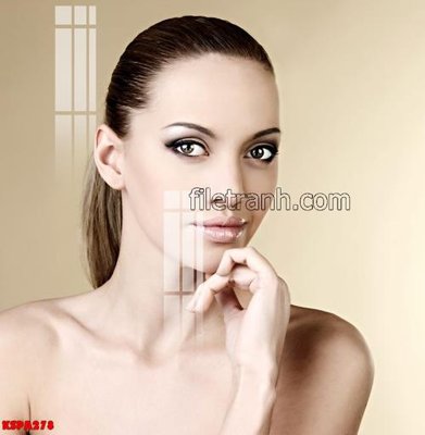 File tranh gốc in trần nhà Tranh trang trí Spa làm đẹp KSPA278 3D