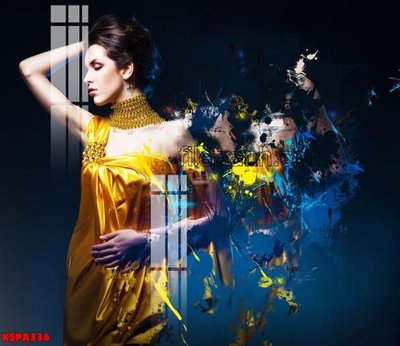 Tải file Tranh trang trí Spa làm đẹp KSPA336 (gốc) in tranh tráng gương