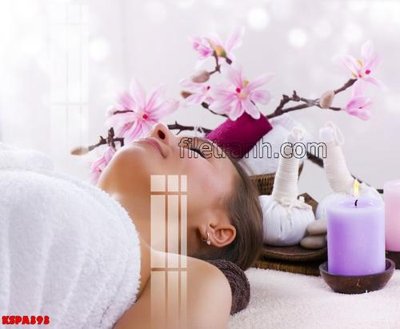 File tranh ảnh gốc Tranh trang trí Spa làm đẹp KSPA393 dùng cho in khổ lớn