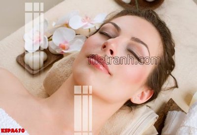 File gốc Tranh trang trí Spa làm đẹp KSPA470 (in tráng gương) sang trọng