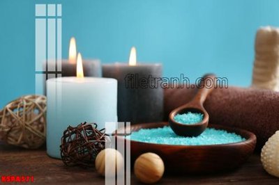 File in trần Tranh trang trí Spa làm đẹp KSPA571 (file gốc) hoa văn 3D