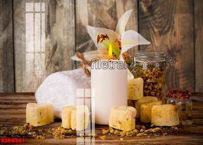 File gốc in tráng gương Tranh trang trí Spa làm đẹp KSPA581 chi tiết