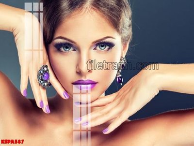 File gốc Tranh trang trí Spa làm đẹp KSPA587 (ảnh chi tiết) để in trần