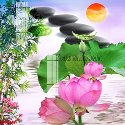 File gốc Tranh trang trí Spa làm đẹp KSPA649 (in mica) trang trí