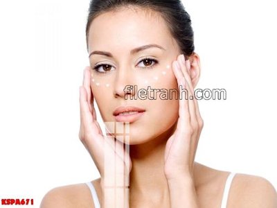 File in trần Tranh trang trí Spa làm đẹp KSPA671 (bản gốc) phong cảnh