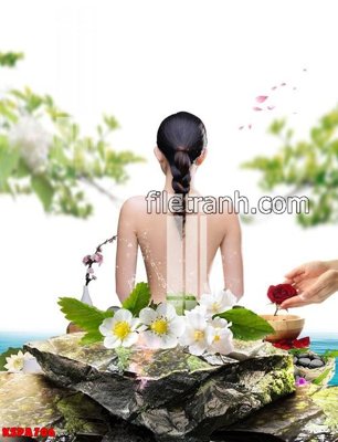 Tải file Tranh trang trí Spa làm đẹp KSPA706 (gốc) làm tranh trang trí