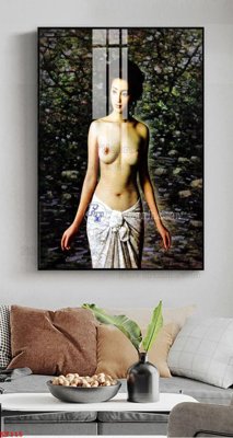 File gốc File tranh treo thiếu nữ khỏa thân nhà nghỉ KT115 cho in ấn và thiết kế