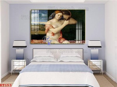 File gốc File tranh treo thiếu nữ khỏa thân nhà nghỉ KT153 (vector) cho in ấn