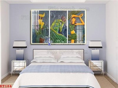 File tranh File tranh treo thiếu nữ khỏa thân nhà nghỉ KT184 (file gốc) chủ đề phong thủy