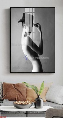 File PSD File tranh treo thiếu nữ khỏa thân nhà nghỉ KT213 (gốc) cho in quảng cáo