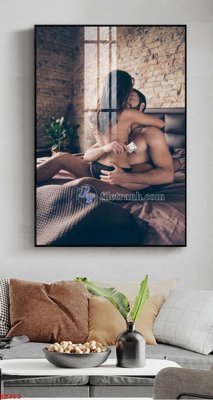 Tải file File tranh treo thiếu nữ khỏa thân nhà nghỉ KT353 (ảnh gốc) in tráng gương