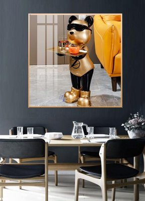 File tranh quảng cáo File tranh kawas gấu bearbrick KW501 (download file gốc)