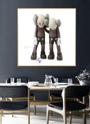 File gốc File tranh kawas gấu bearbrick KW512 (in mica) làm bảng hiệu