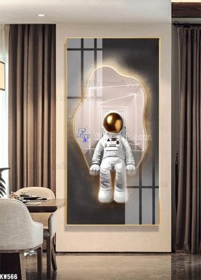 File in trần File tranh kawas gấu bearbrick KW566 (file gốc) chủ đề vũ trụ