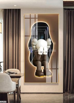 File tranh in mica File tranh kawas gấu bearbrick KW568 (độ phân giải cao)