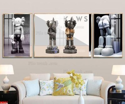 Tải file File tranh kawas gấu bearbrick KW607 (gốc) in ấn ngay lập tức
