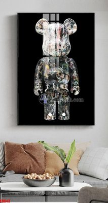 File in trần File tranh kawas gấu bearbrick KW643 (bản gốc) trời sao