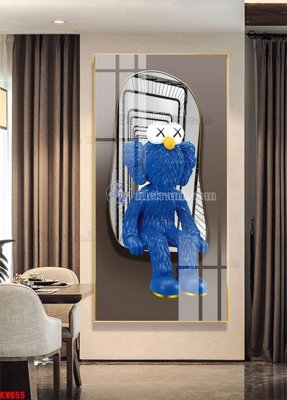 Cung cấp file tranh gốc File tranh kawas gấu bearbrick KW655 độc quyền