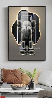 File tranh gốc in trần nhà File tranh kawas gấu bearbrick KW666 3D