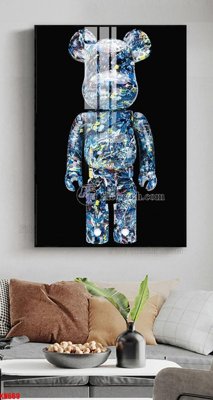 File gốc File tranh kawas gấu bearbrick KW669 (in tráng gương) hiện đại