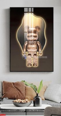 Hình ảnh file gốc in lụa File tranh kawas gấu bearbrick KW683