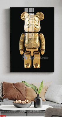 Ảnh gốc File tranh kawas gấu bearbrick KW694 (siêu chi tiết) để in ấn