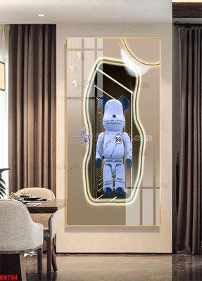 Tải file File tranh kawas gấu bearbrick KW704 (PSD) cho in ấn quảng cáo