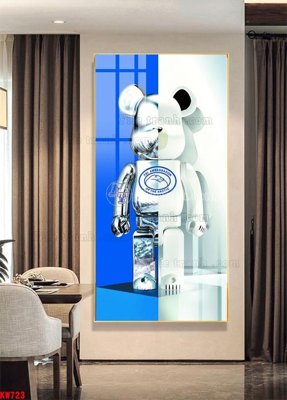 Tải file File tranh kawas gấu bearbrick KW723 (gốc) làm tranh trang trí