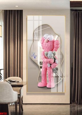 Ảnh gốc File tranh kawas gấu bearbrick KW731 (độ nét cao) in mica