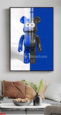 File gốc File tranh kawas gấu bearbrick KW735 (phong cách) tối giản
