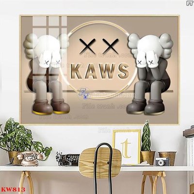 File in lụa File tranh kawas gấu bearbrick KW813 (phong cảnh) File tranh kawas gấu bearbrick KW813