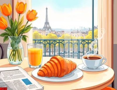 File gốc File gốc in tranh paris tháp Eiffel LD152 (PNG) trong suốt (transparent)