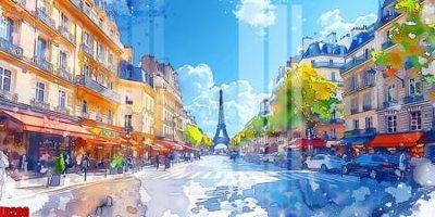 File gốc File gốc in tranh paris tháp Eiffel LD206 (ảnh chi tiết) để in trần