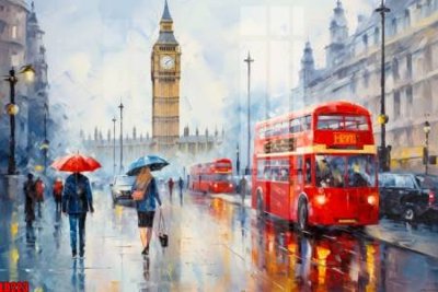 File in ấn File gốc in tranh paris tháp Eiffel LD223 chuyên nghiệp