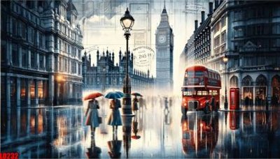 File in trần File gốc in tranh paris tháp Eiffel LD232 (bản gốc) đại dương