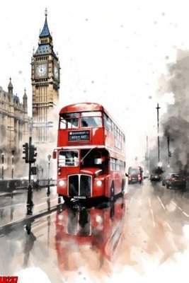 File gốc File gốc in tranh paris tháp Eiffel LD237 (trang trí) phòng làm việc