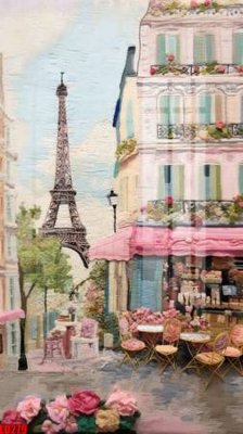 Hình ảnh file gốc in trần nhà File gốc in tranh paris tháp Eiffel LD279