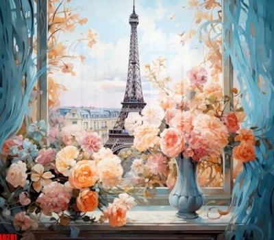 File ảnh File gốc in tranh paris tháp Eiffel LD281 (gốc) in quảng cáo ngoài trời